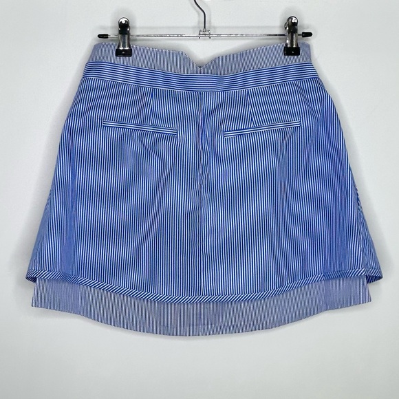 Thakoon Blue Striped Multilayered Skirt with Front Tie – Size 0 - Picture 2 of 4